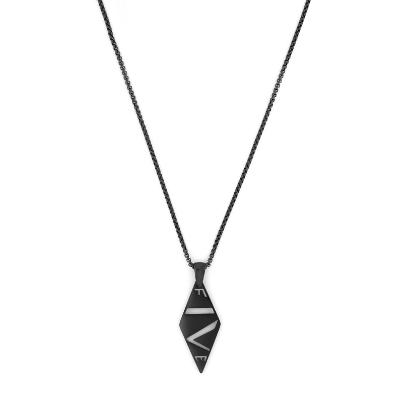 Five Jwlry Five Jwlry : Nako Pendant Chain Necklace  - Black