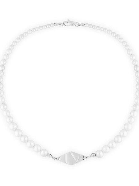 Five Jwlry Five Jwlry : Skadar Gradient Pearl Necklace - Silver