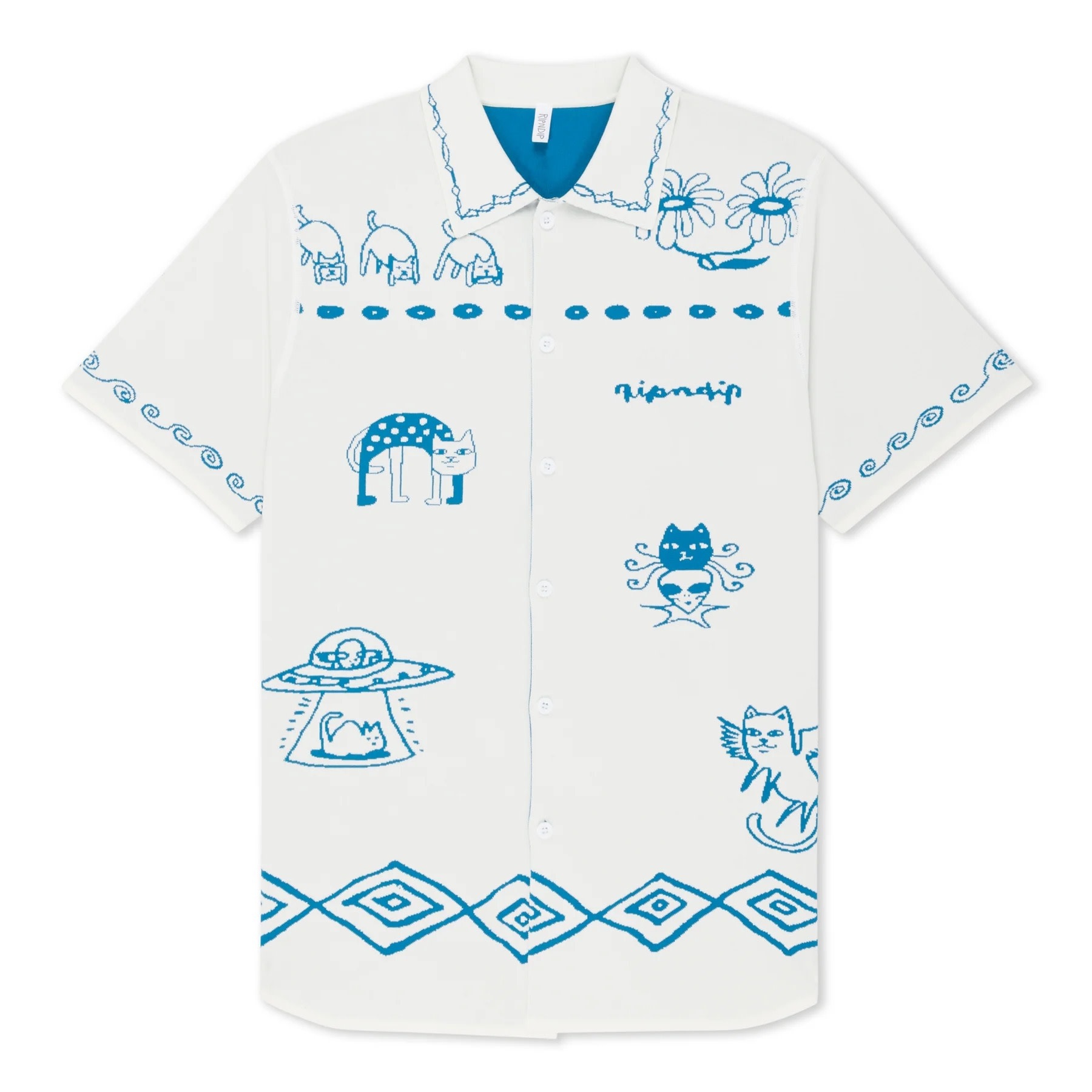 Rip N Dip Rip N Dip Blonded Knitted Reversible Button Up