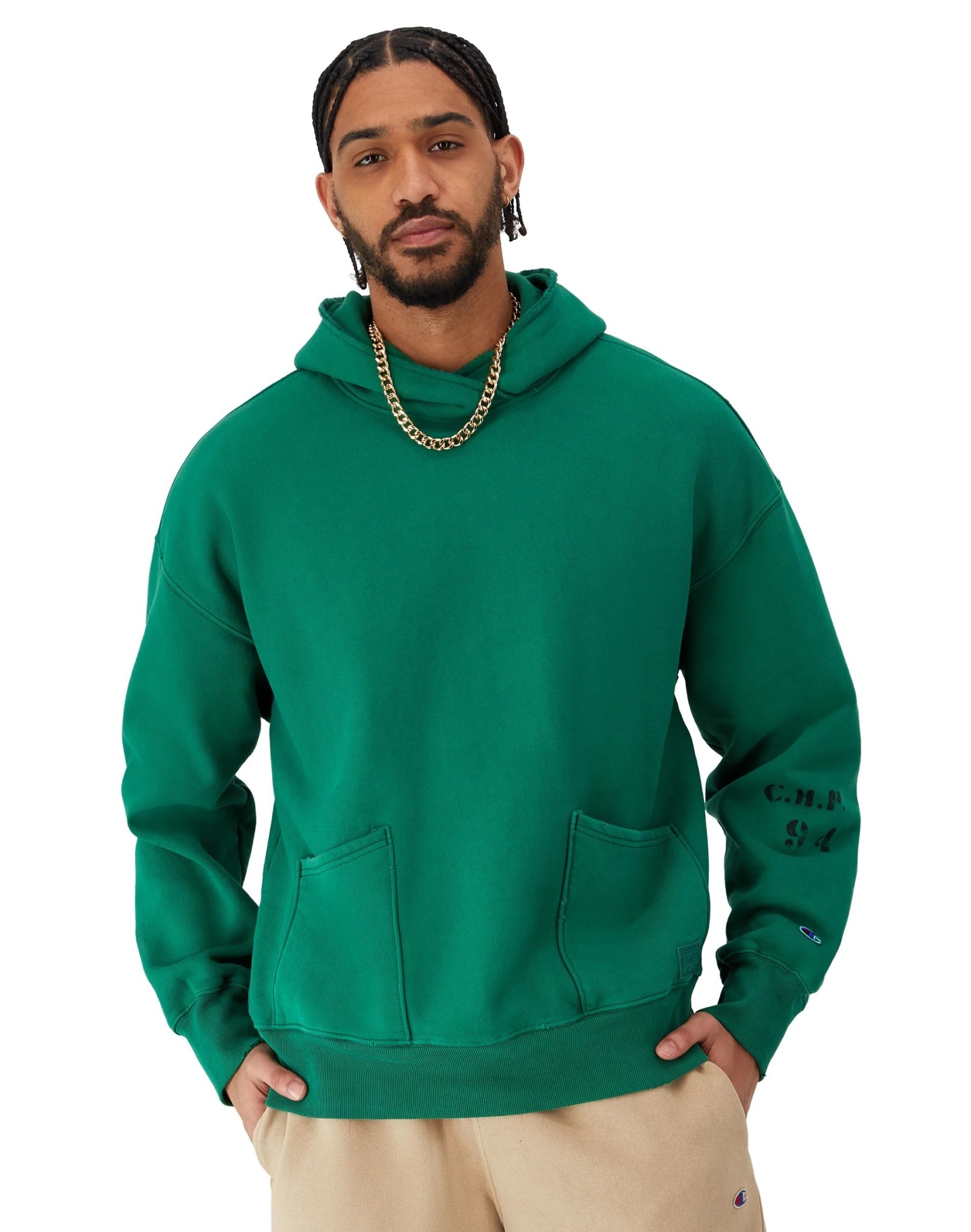 Champion : Reverse Weave Crossover Hoodie - WLKN
