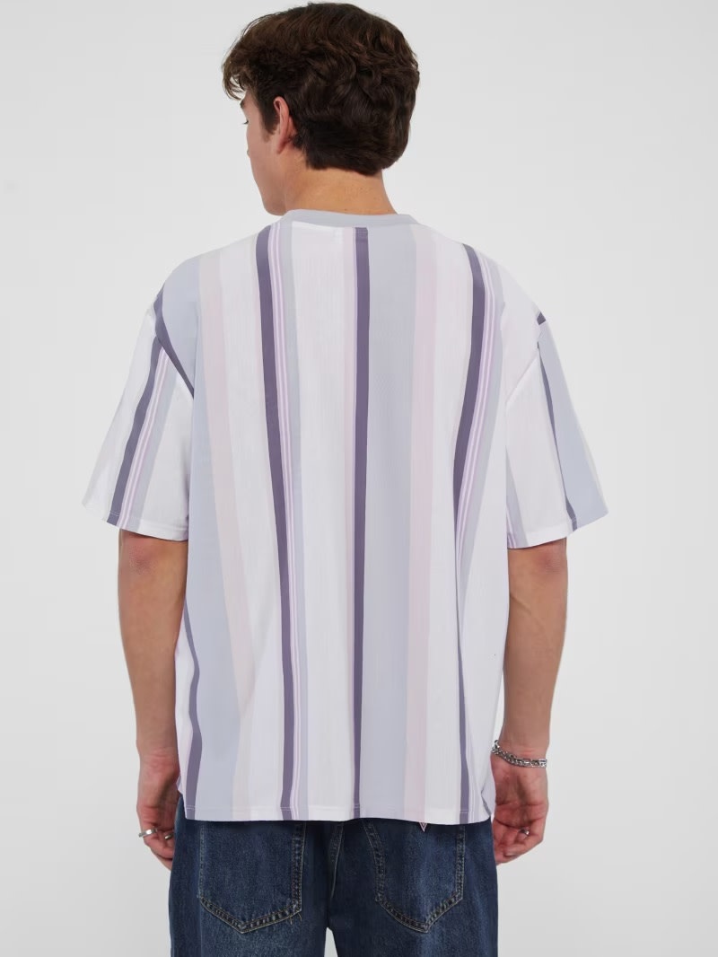 Guess t shirt striped 2025