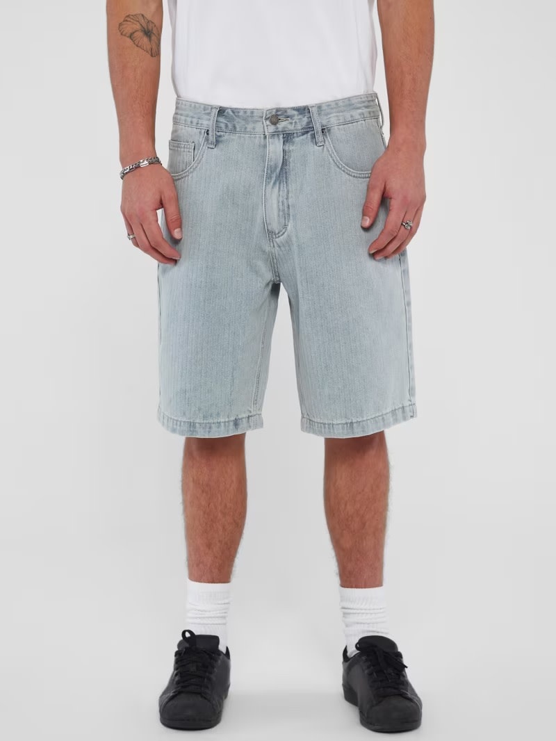 Guess Guess : Herringbone Loose Denim Short
