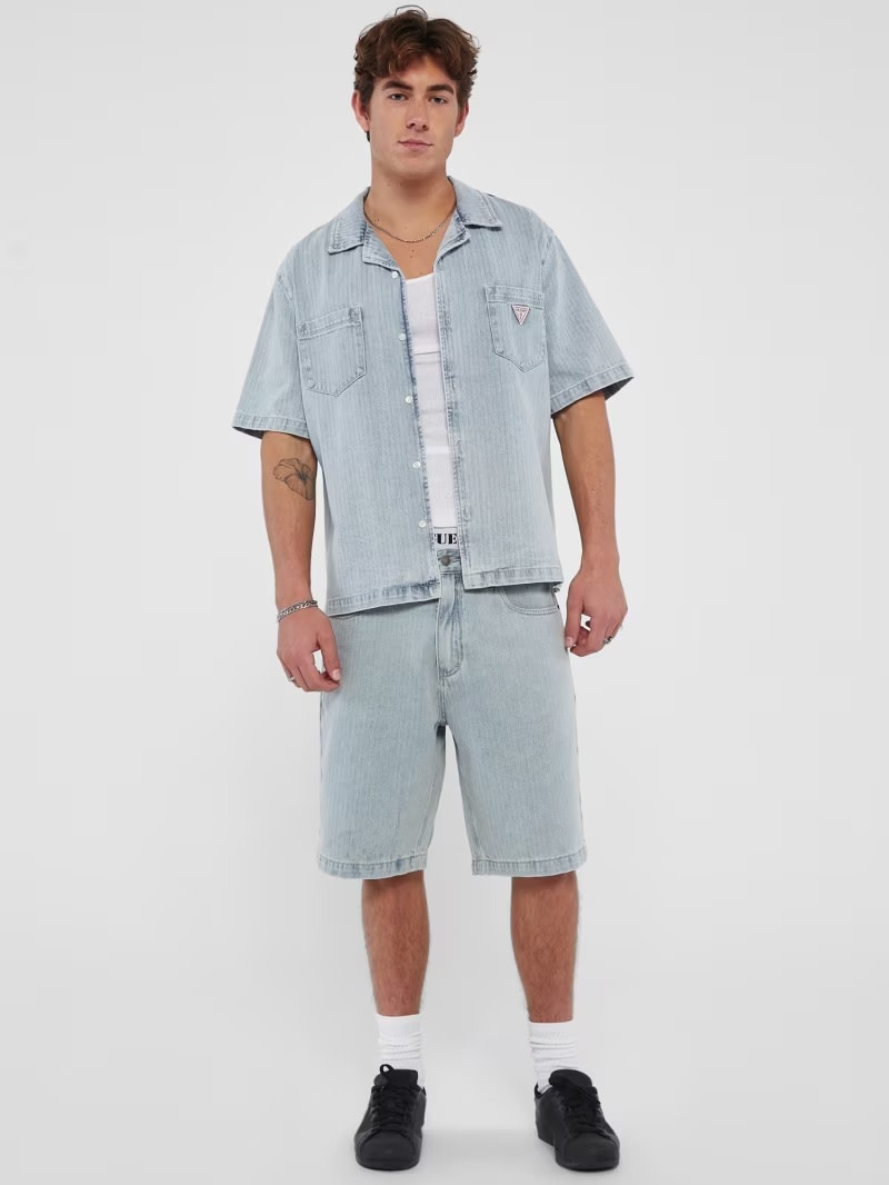 Guess Guess : Herringbone Loose Denim Short