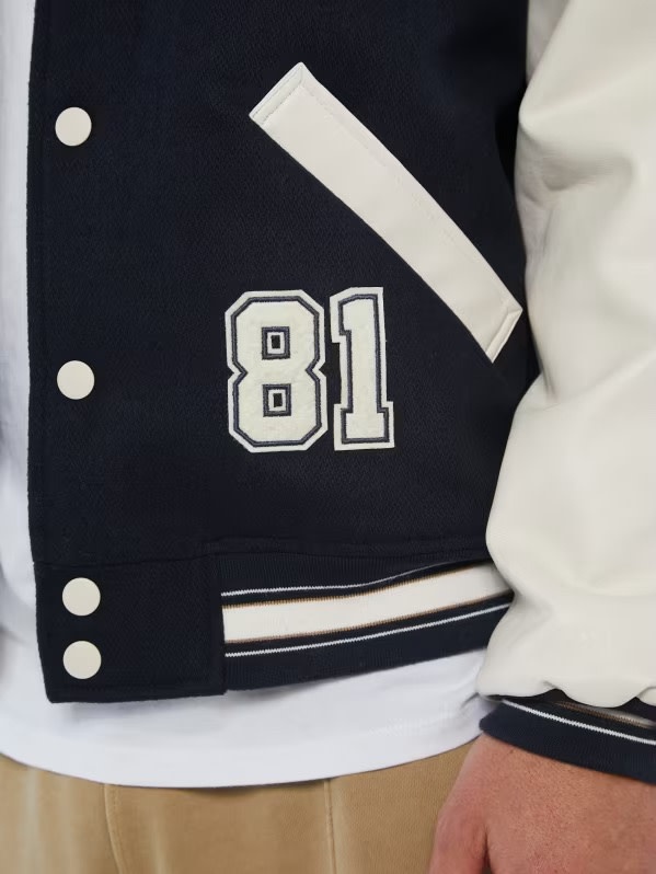 Guess Guess : Ivan Wool-Blend Letterman Jacket