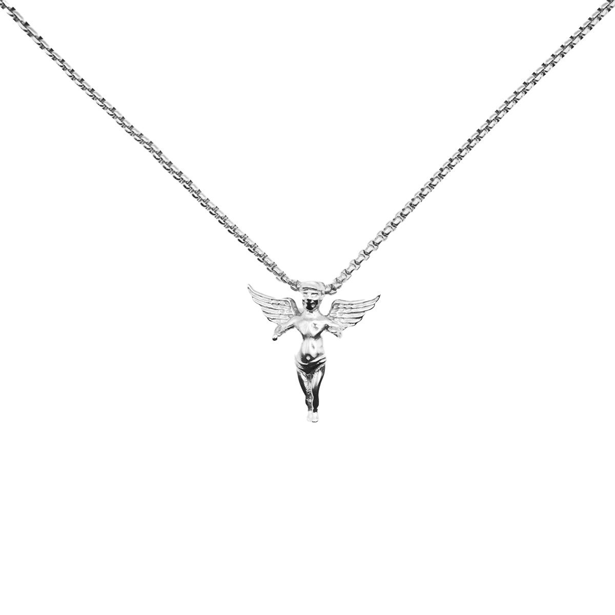 Chain with angel pendant best sale