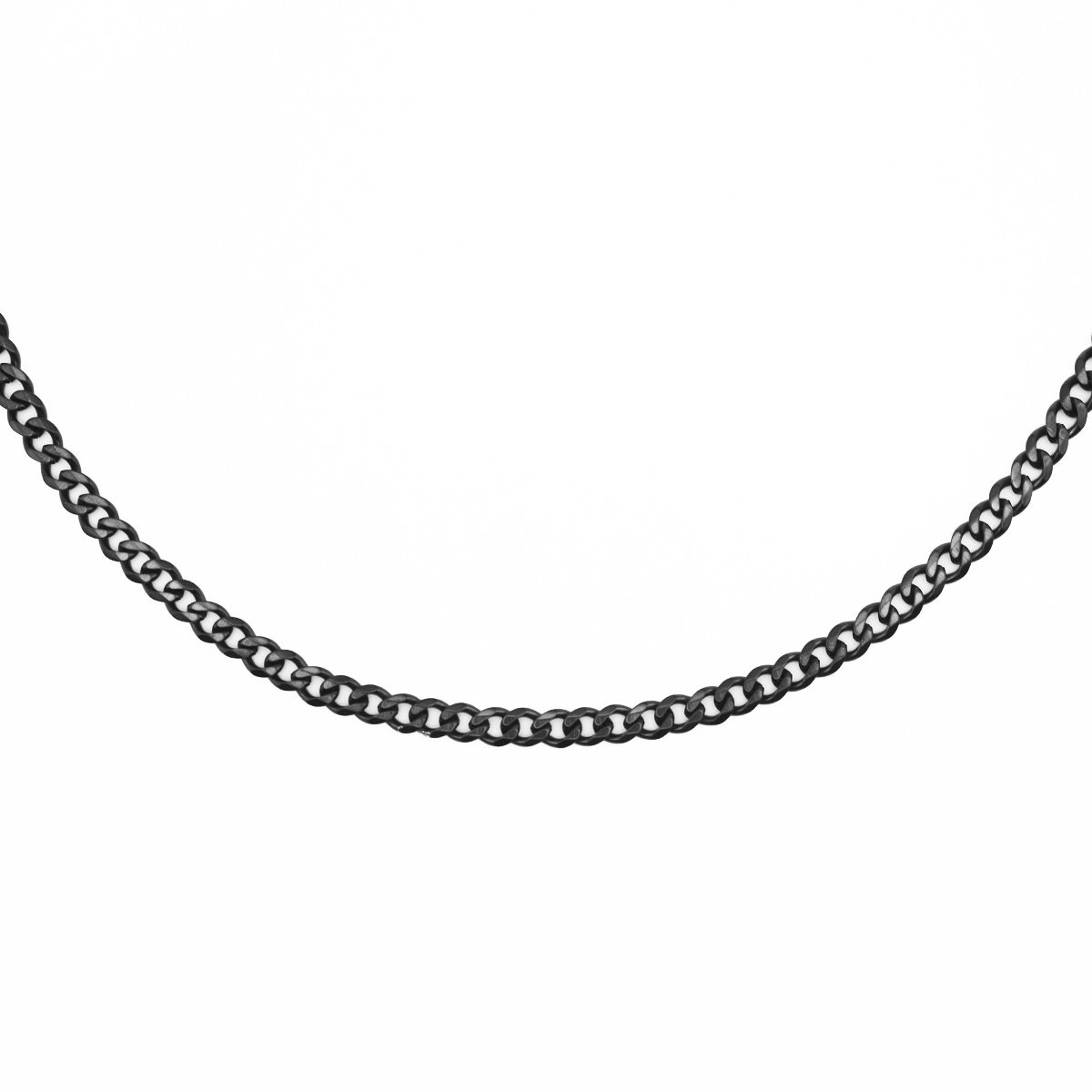 Hits Hits : Cuban Link Chain Necklace - 5mm - Black