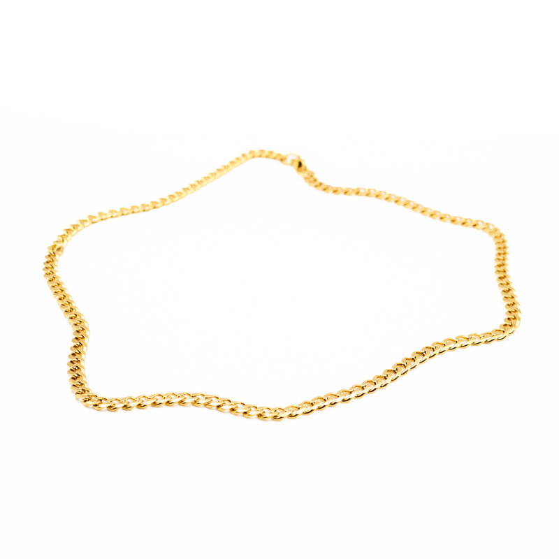 Hits Hits : Cuban Link Chain Necklace - 5mm - Gold
