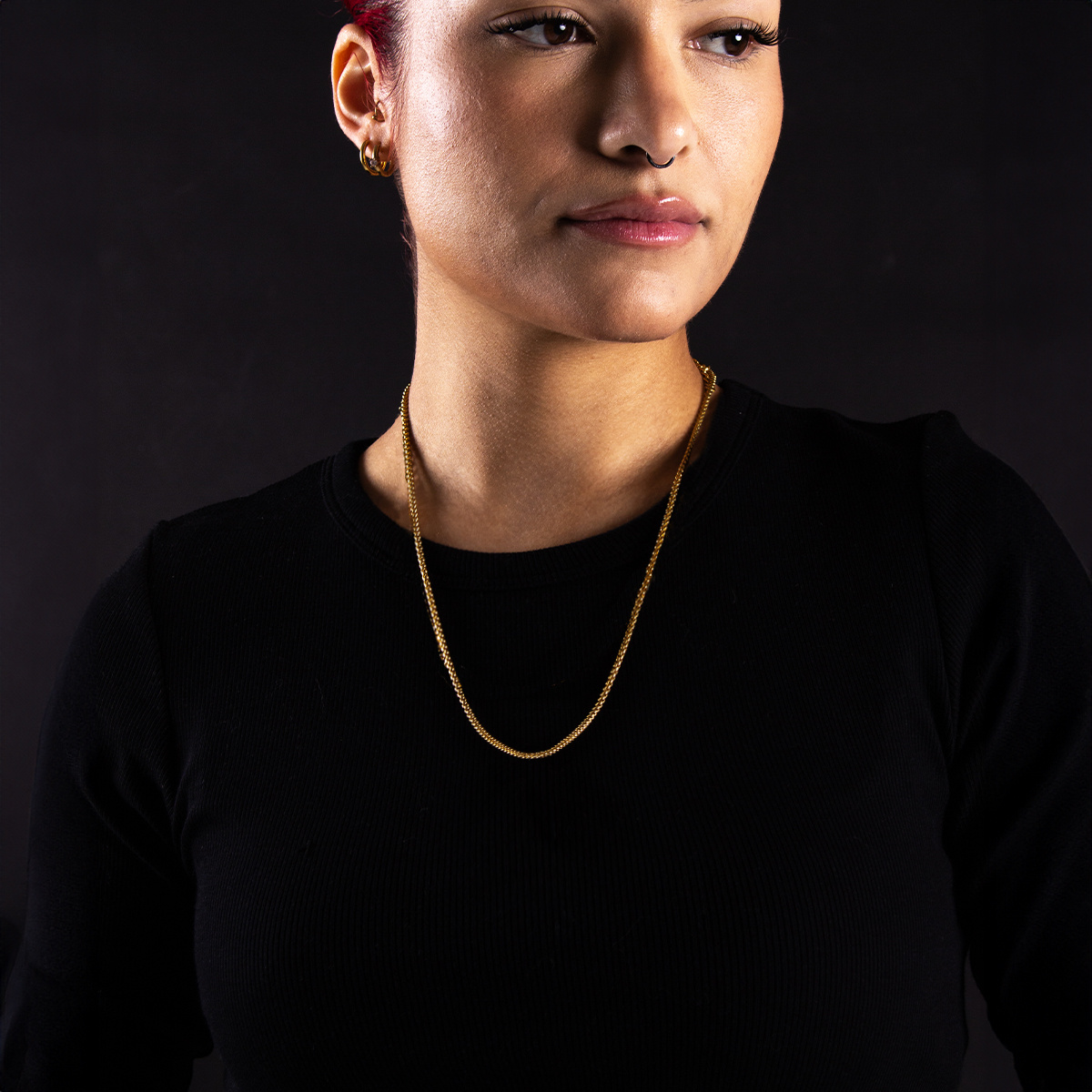 Hits Hits :  Cuban link Chain Necklace - 2mm