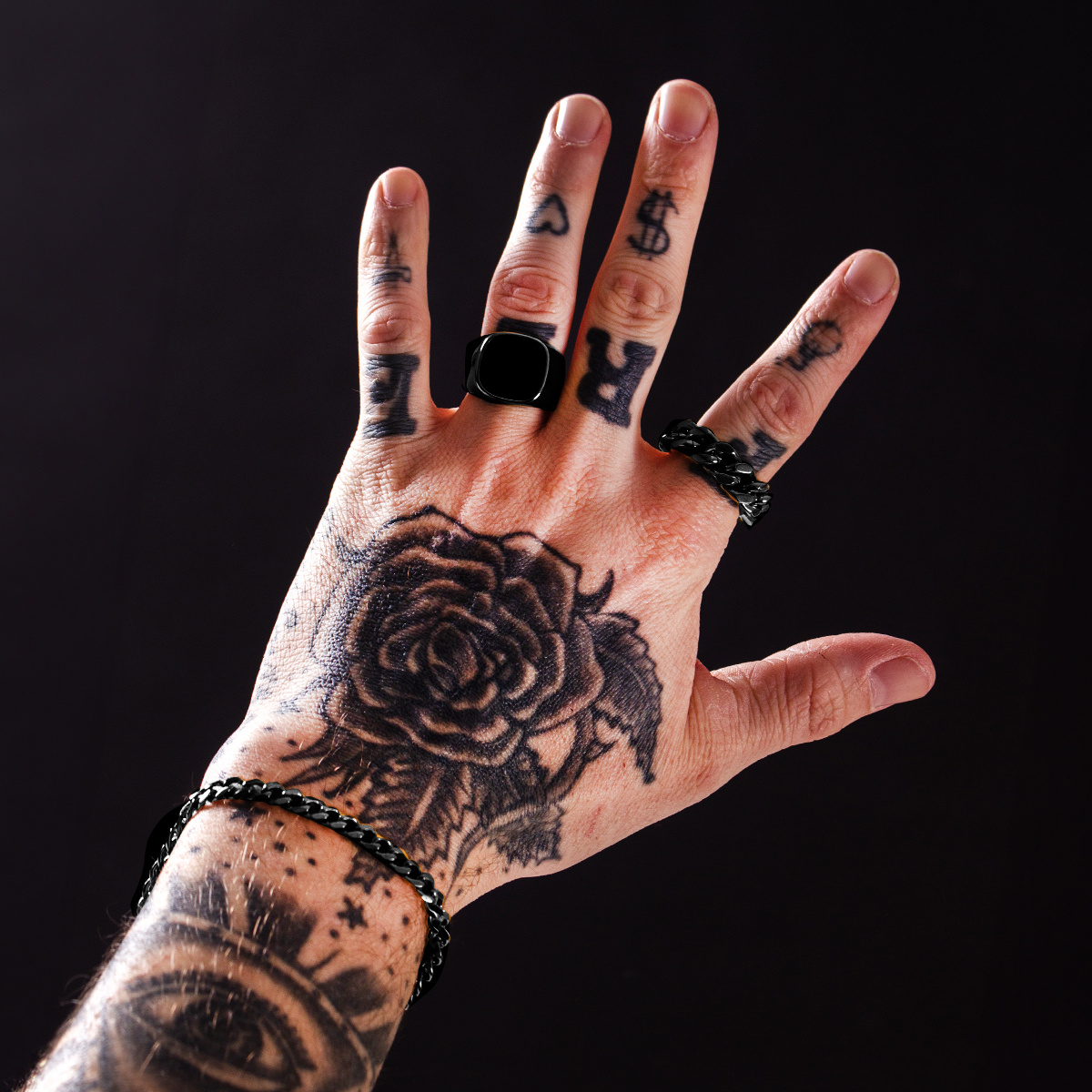 Hits Hits : Cuban Chain Ring - Black