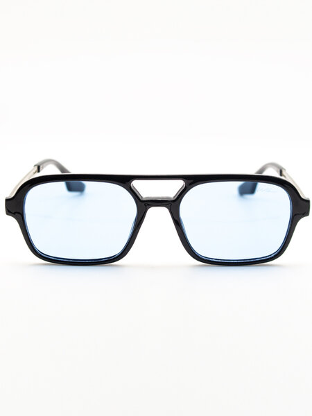 WLKN WLKN : Hartley Square Colored Lenses Sunglasses - Blue