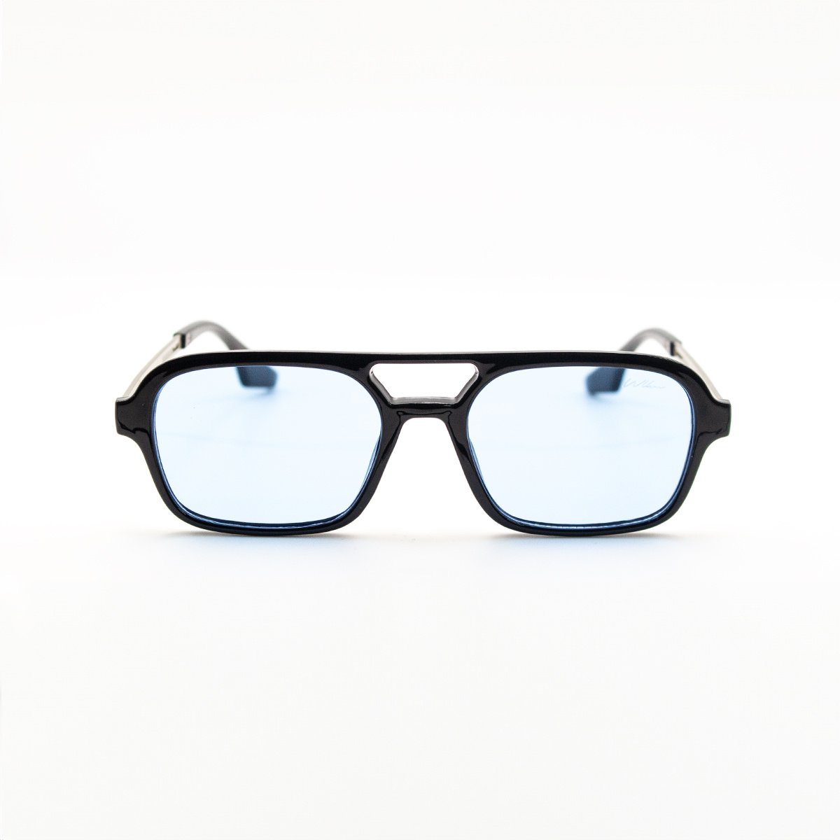 WLKN WLKN : Hartley Square Colored Lenses Sunglasses - Blue