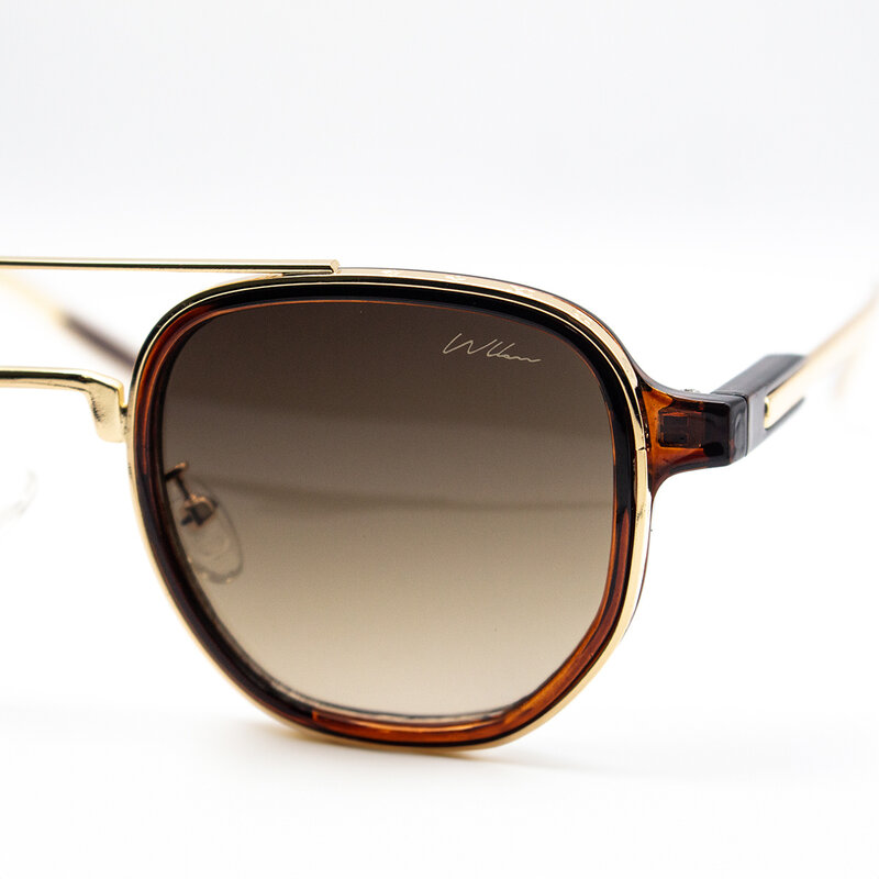 WLKN WLKN : Seeley Gold Frame Sunglasses