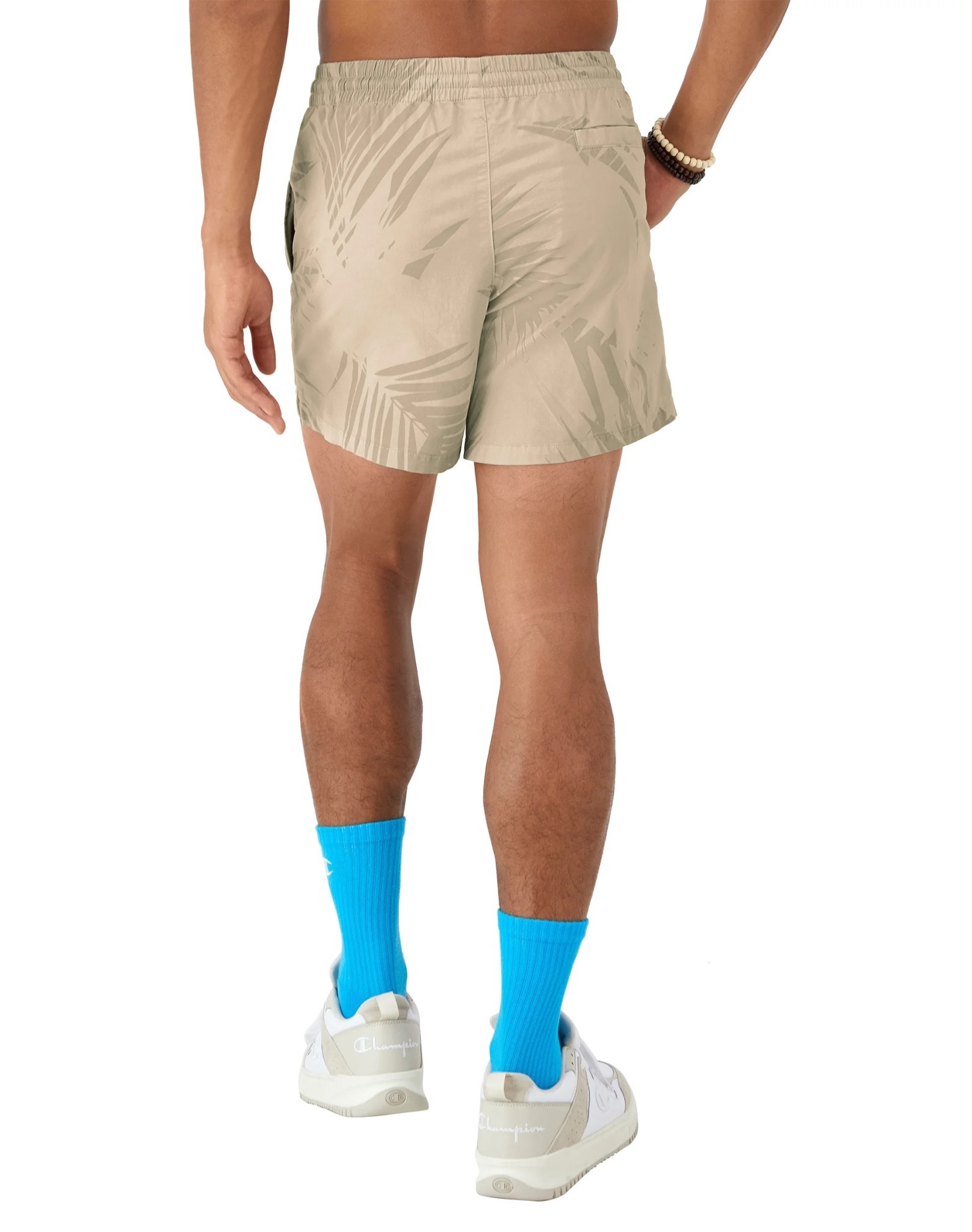 Champion Champion : Washed Woven All Over Palm Print Shorts