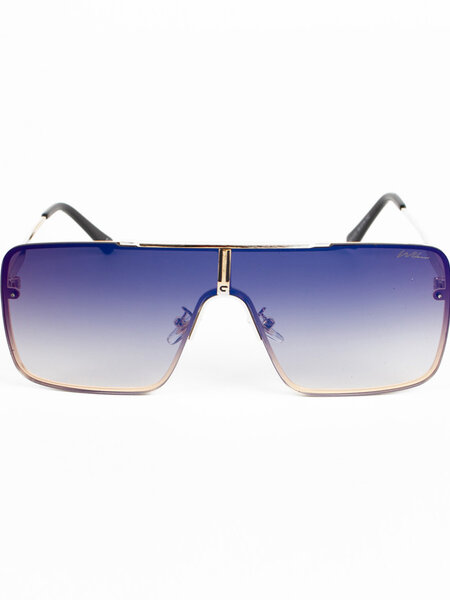 WLKN WLKN : Rex Square Rimless Sunglasses - Blue/Yellow