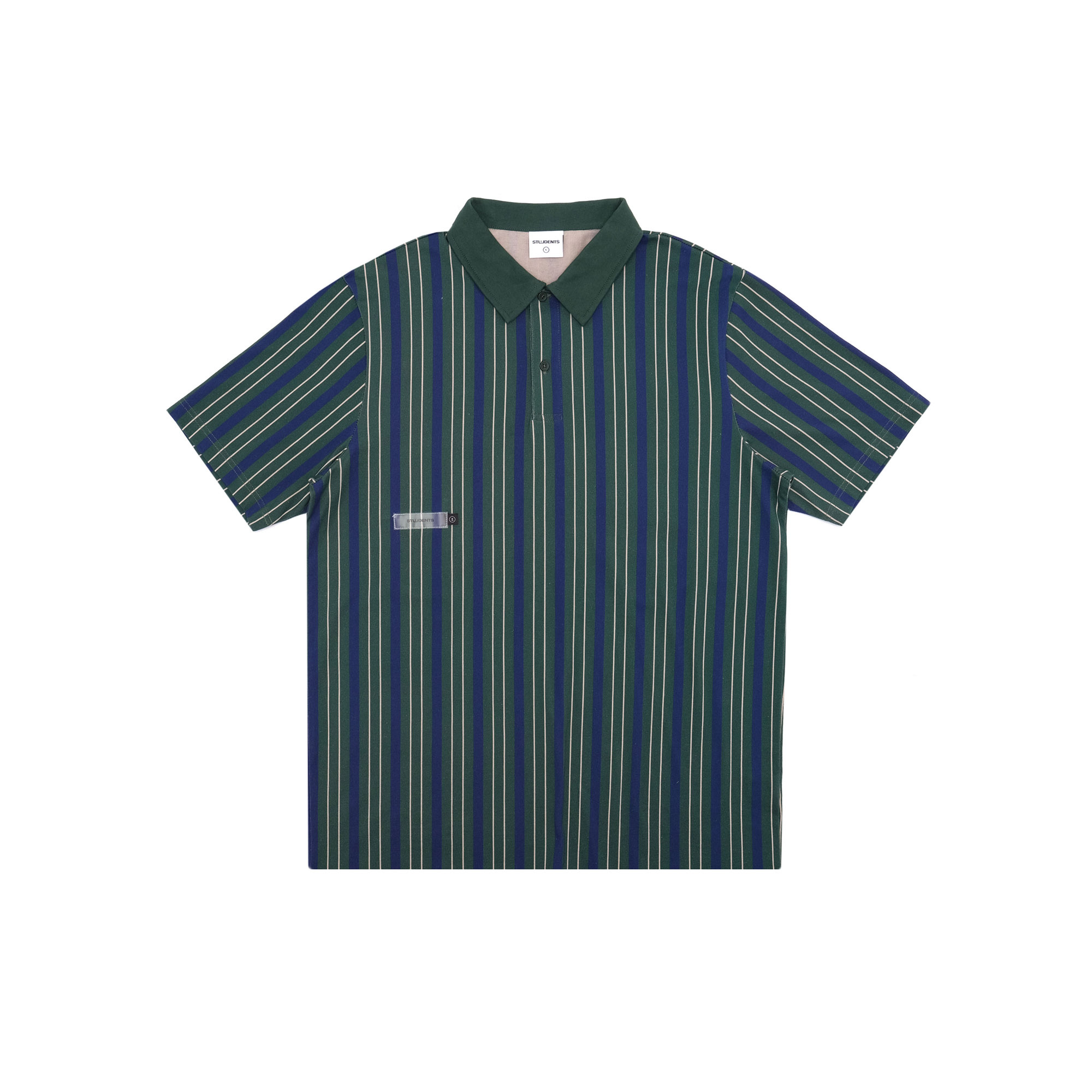 Students Students : Beedle S/S Polo Shirt - Green/Navy