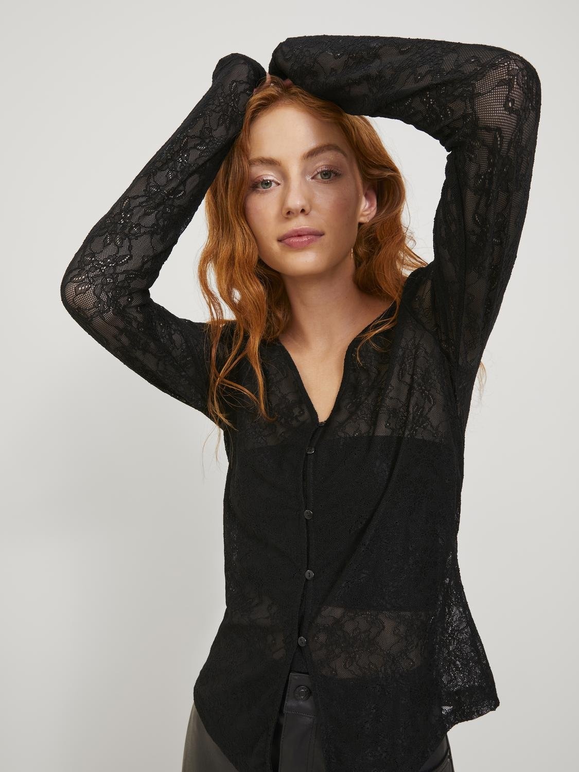 JJXX : Longsleeve Lace Top Set - WLKN