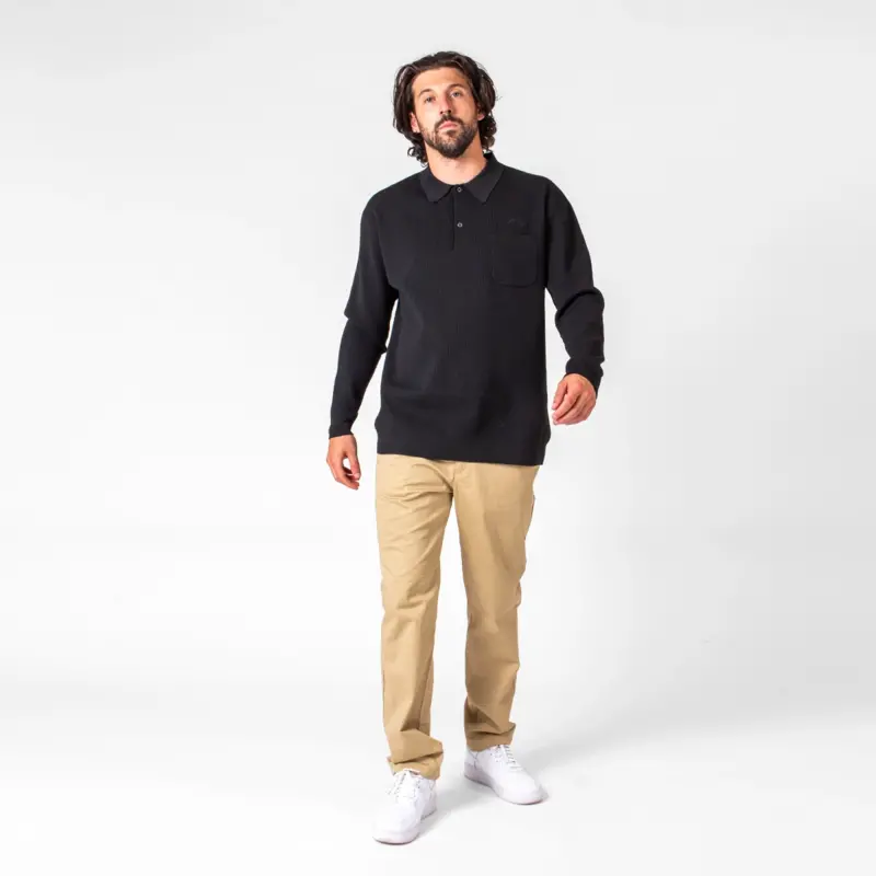 WLKN WLKN : Club Knitted Long Sleeves Polo