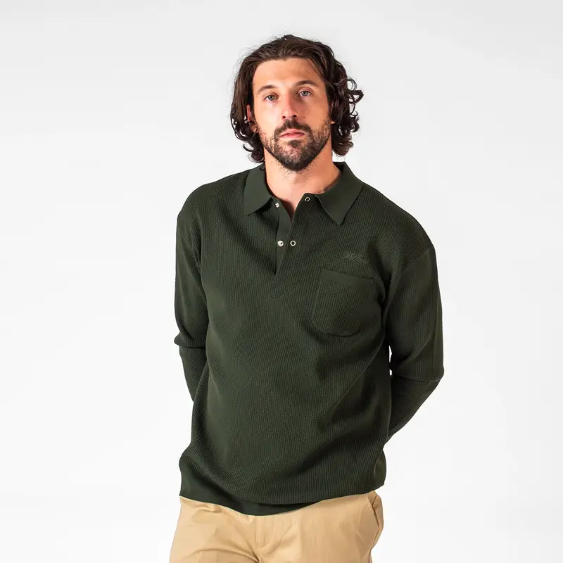 WLKN WLKN : Club Knitted Long Sleeves Polo