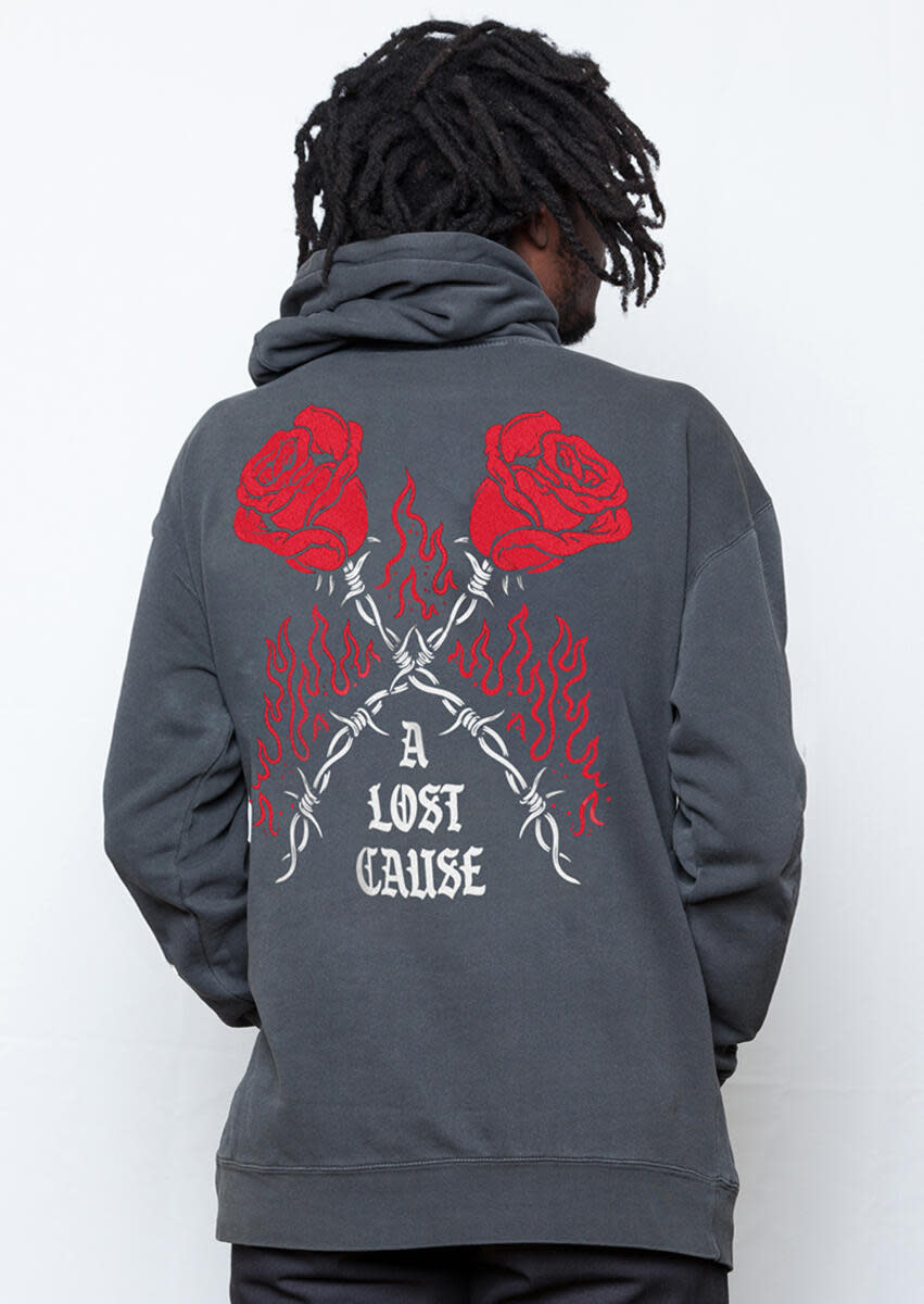 A Lost Cause A Lost Cause : Burning Rose Vintage Hoodie