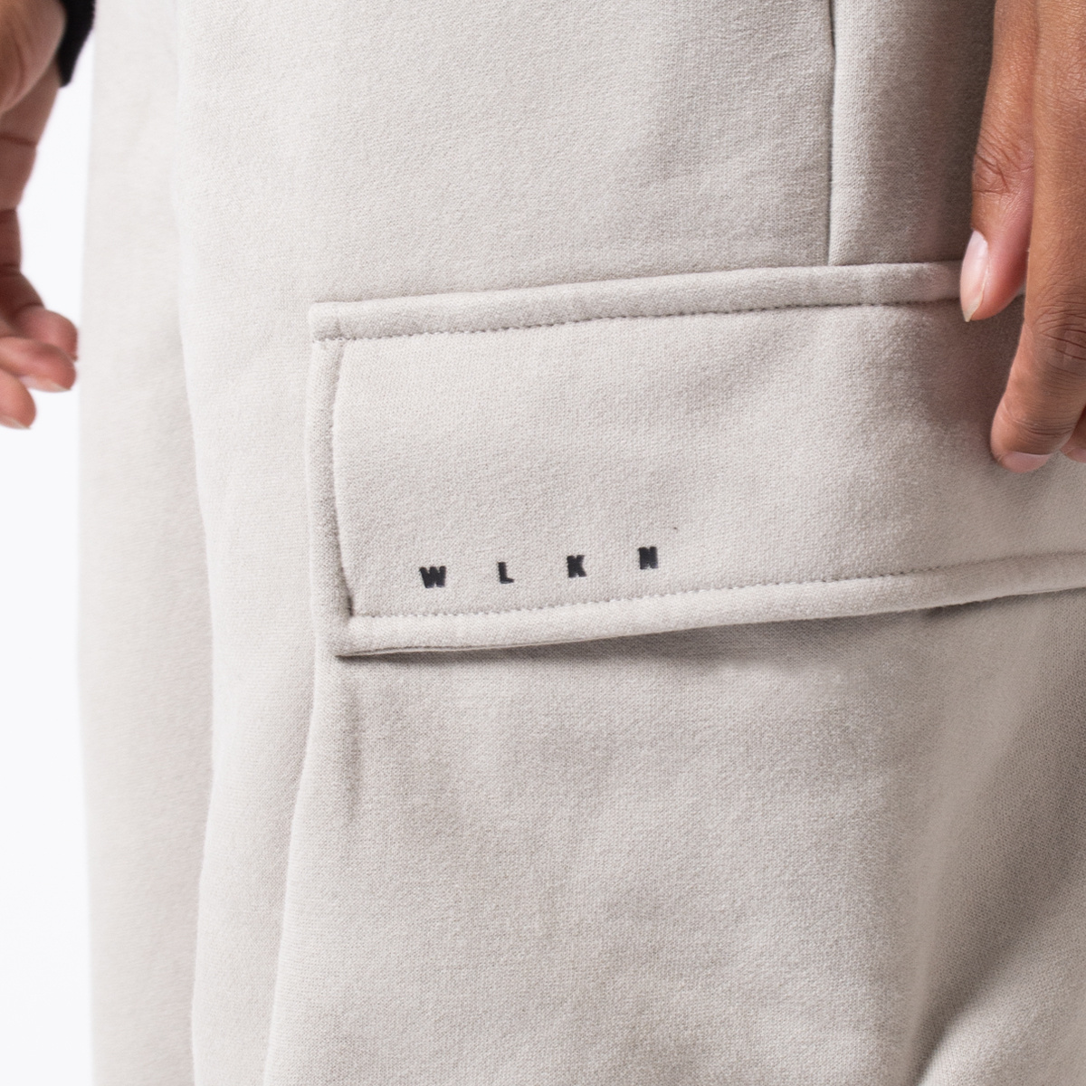 WLKN WLKN : Tonal Wide Leg Cargo Sweatpants