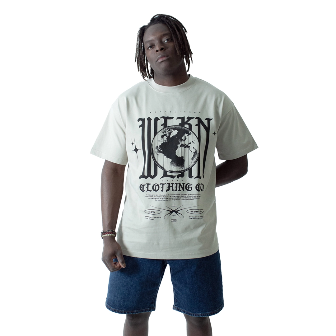 WLKN WLKN : Wall Baggy Fit Denim Shorts