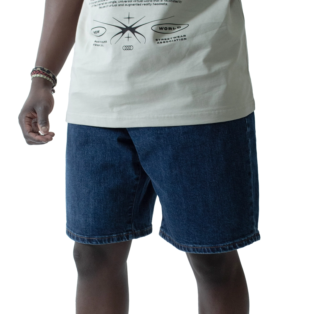 WLKN WLKN : Wall Baggy Fit Denim Shorts