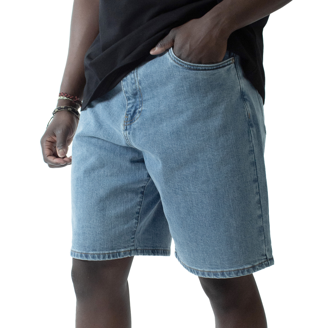 WLKN WLKN : Wall Baggy Fit Denim Shorts