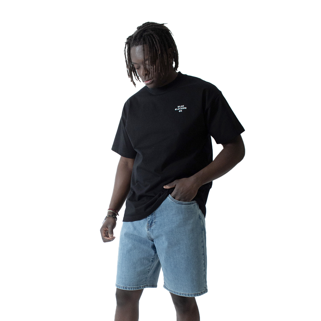 WLKN WLKN : Wall Baggy Fit Denim Shorts
