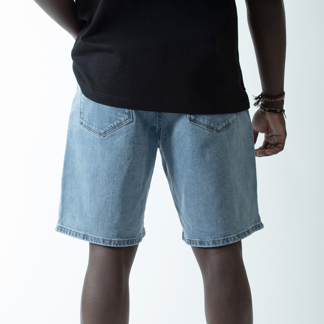 WLKN WLKN : Wall Baggy Fit Denim Shorts