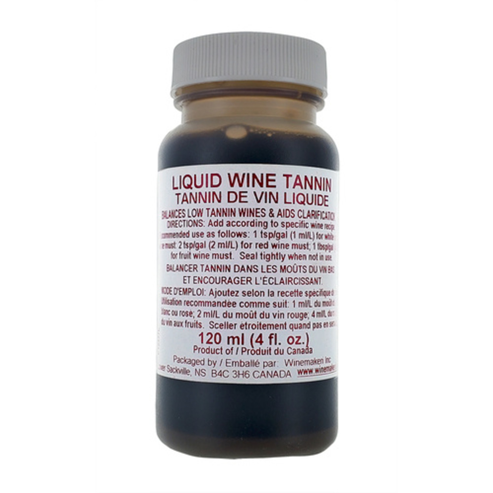 Liquid Wine Tannin 120ml bottle