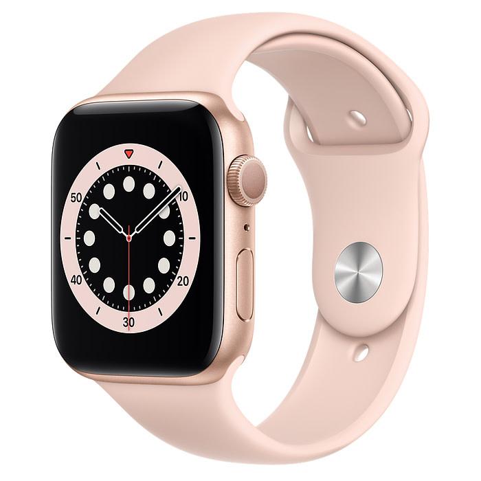 Apple Apple Watch Series 6 GPS, 44mm Gold Aluminum Case with Pink Sand  Sport Band - Regular - Johns Hopkins University