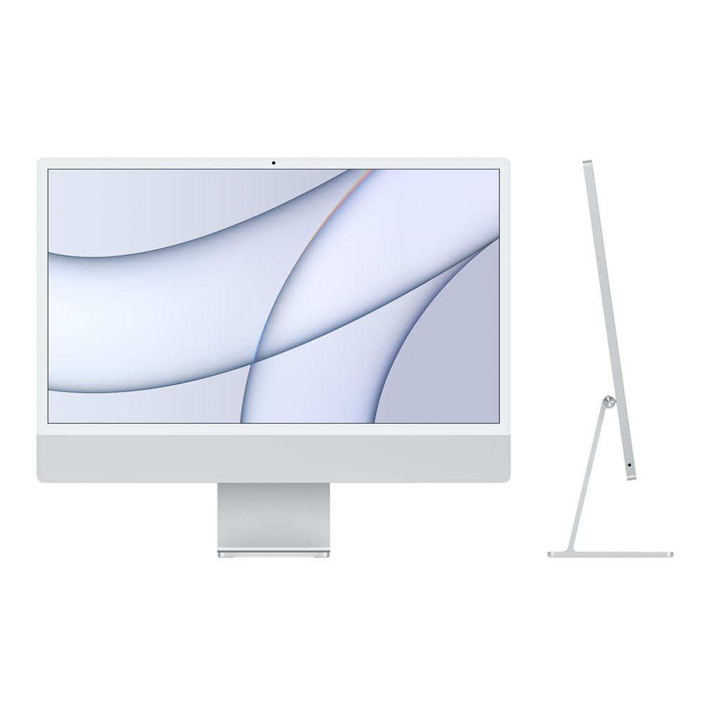 Apple 24-inch iMac with Retina 4.5K display: Apple M1 chip with 8‑core CPU and 8‑core GPU, 256GB - Silver