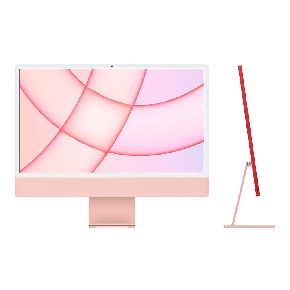 Apple 24-inch iMac with Retina 4.5K display: Apple M1 chip with 8‑core CPU and 8‑core GPU, 512GB - Pink
