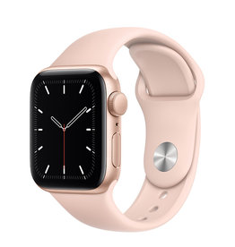 Apple Apple Watch SE GPS, 40mm Gold Aluminum Case with Pink Sand Sport Band - Regular