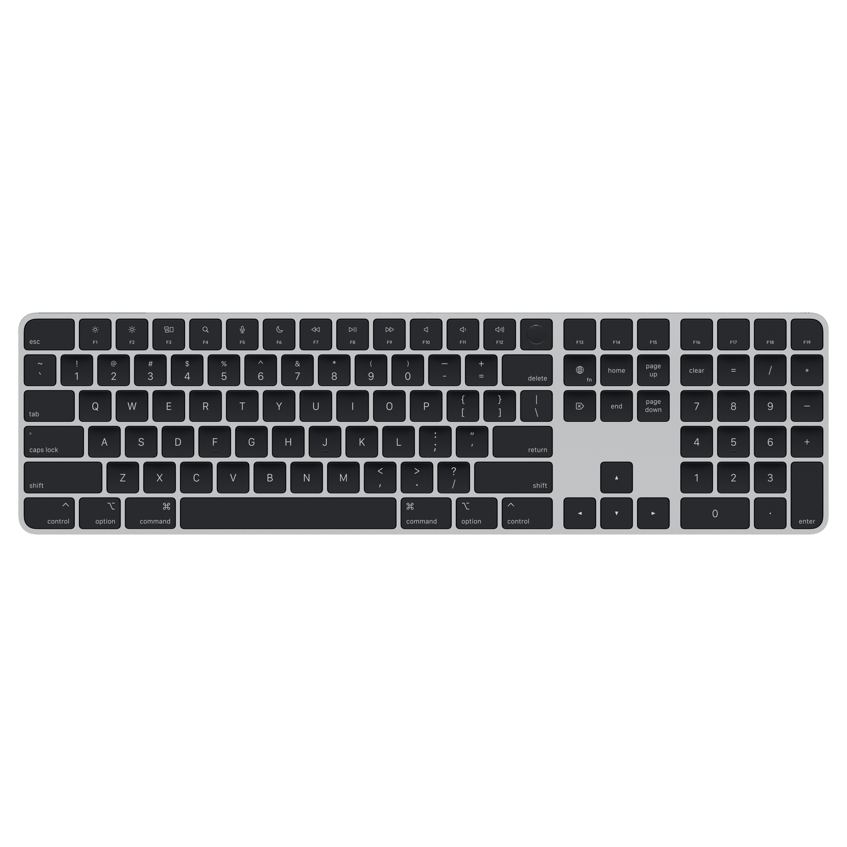 Apple Magic Keyboard with Touch ID and Numeric Keypad - US English (Black Keys)