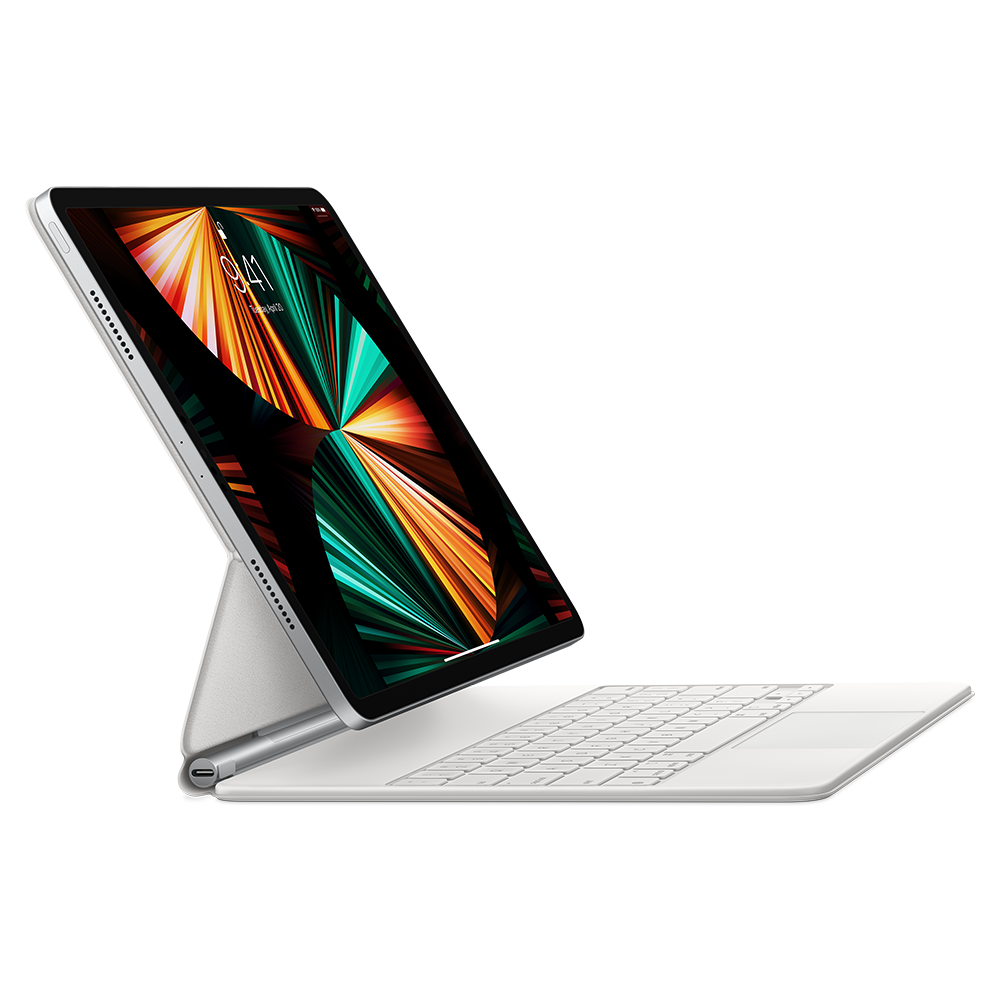 Apple Magic Keyboard for iPad Air 13-inch, iPad Pro 12.9‑inch (3rd through 6th generation) - US English - White - Johns Hopkins University Apple Magic Keyboard for iPad Air 13-inch, iPad Pro 12.9‑inch (3rd through 6th generation) - US English - White - Johns Hopkins University