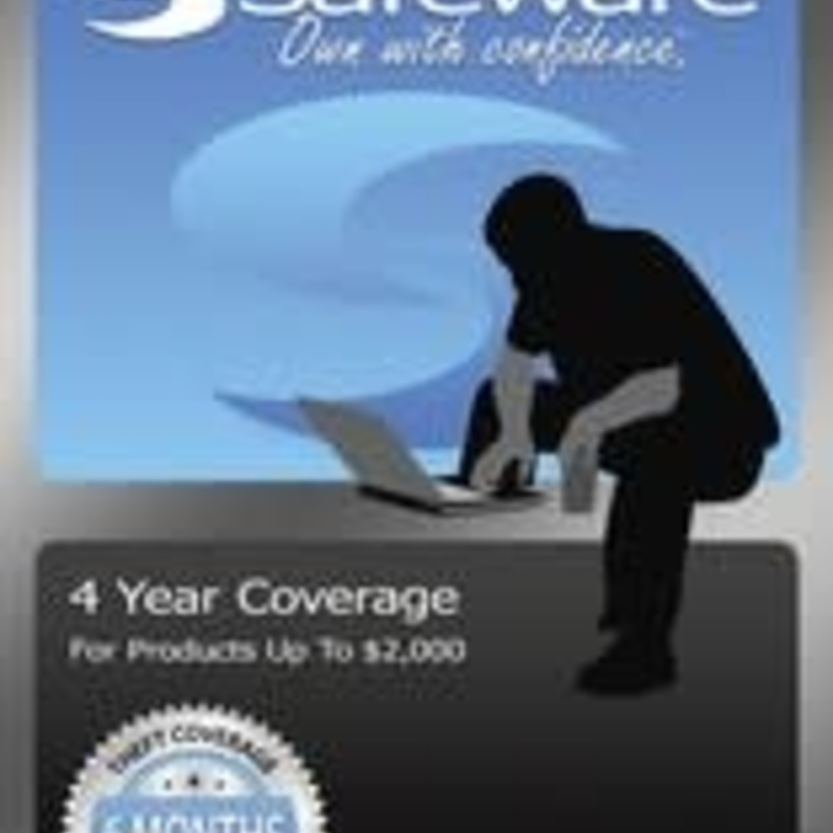 Safeware Safeware 4 Year Coverage for Products up to $2000 Blue Card Accidental Damage and theft coverage.