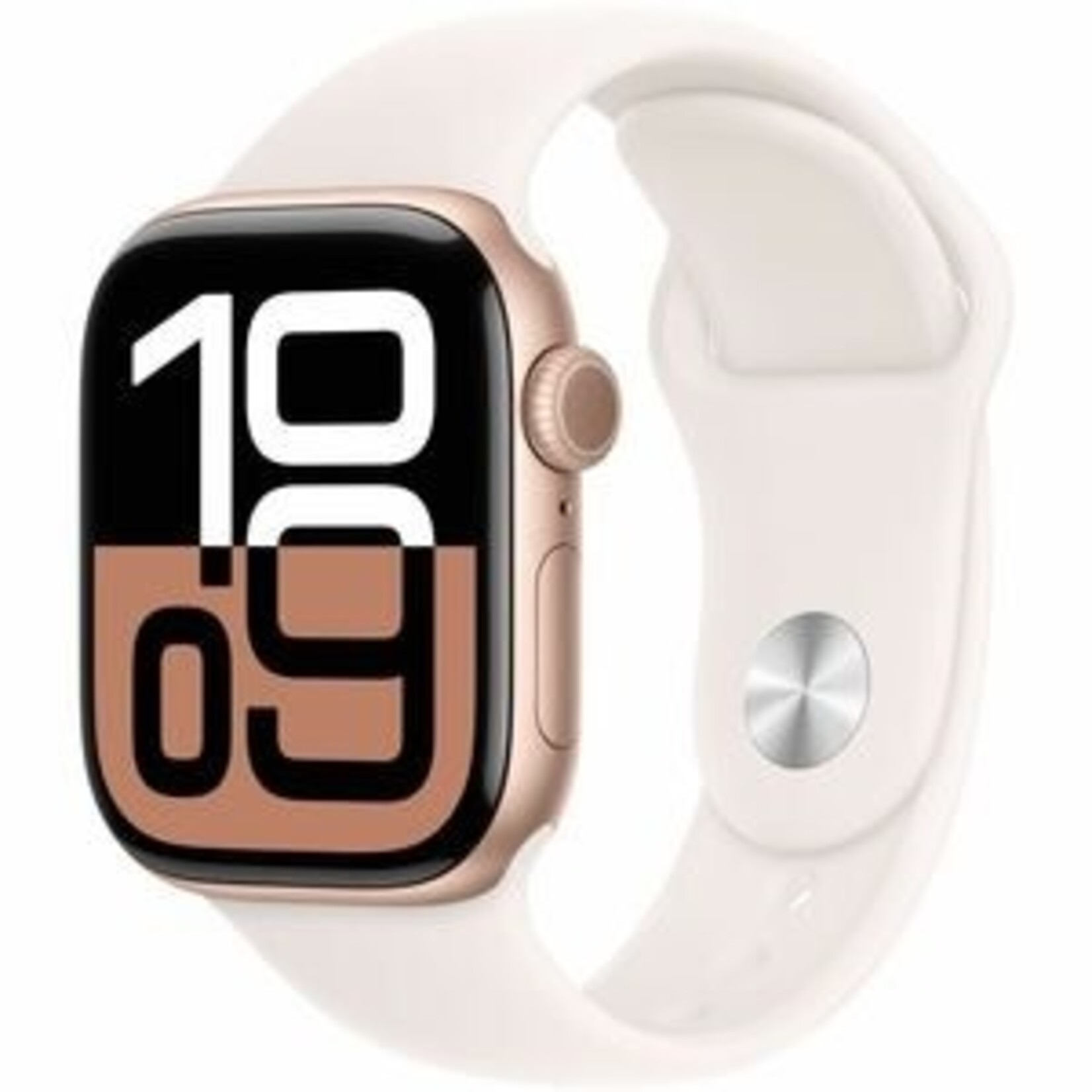 Apple Apple Watch Series 10 Smart Watch-Rose Gold Aluminum Case, Light Blush Band Color, 42mm - 36mm, Small/Med