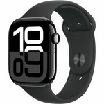 Apple Apple Watch Series 10 Smart Watch-Black Aluminum Case, Black Band Color, 42mm - 36mm, Medium/Large