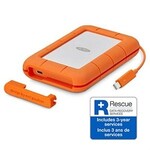 LaCie LaCie Rugged STFR4000800 4 TB Desktop Hard Drive - 2.5" External - Orange