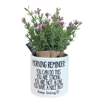 Keep Going Morning Vase