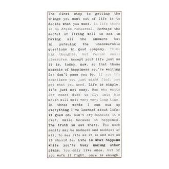 Cedar Mounatin Life Typewriter Wall Sign Cedar Mounatin Life Typewriter Wall Sign