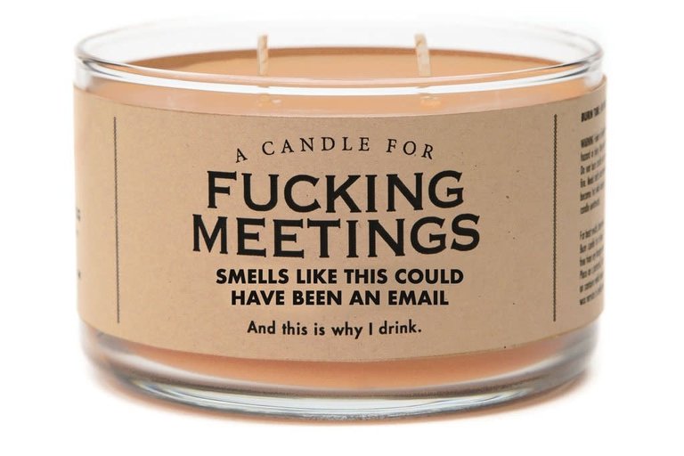 David Youngson  & Associates Fucking Meetings Candle