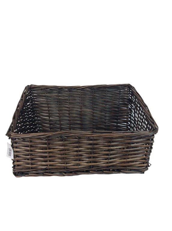 Brown Split Wood Display Basket Large