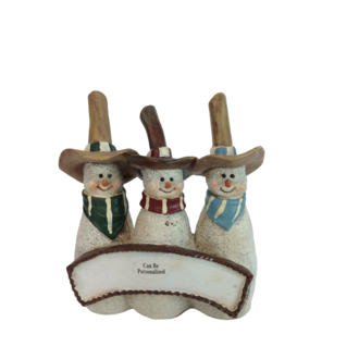 Snowman Three Figurine