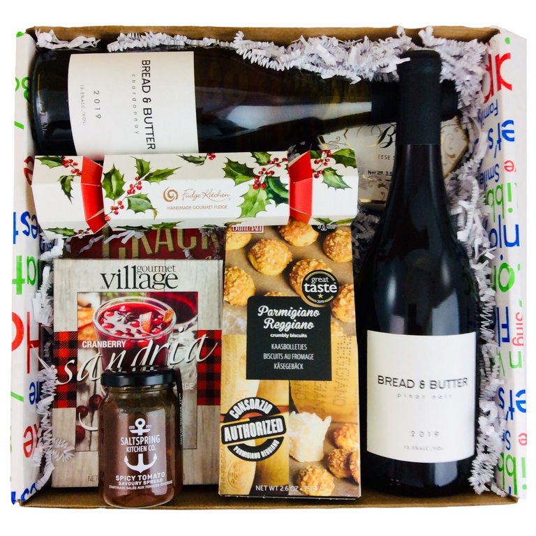 BasketBelle Custom Holiday Wine and Beyond Gift Box
