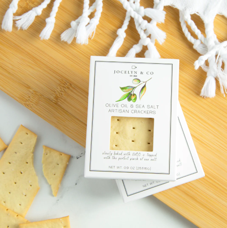 Jocelyn & Co Mini Olive Oil & Sea Salt Crackers