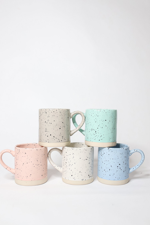 Abbott White Speckled Mug