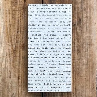 Cedar Mounatin Son Typewriter Wall Sign Cedar Mounatin Son Typewriter Wall Sign
