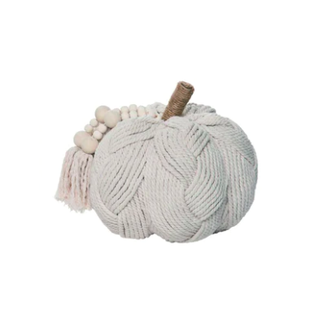 Transpac Large Rope Braided Pumpkin